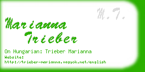 marianna trieber business card